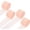 Peach Pink, variant on Crepe Paper Roll, 4 Rolls 328ft Streamers, [for Party Streamer Decorations] - (1.8 Inch x 82 ft/Roll) / Black, White