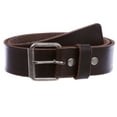 thumbnail image 2 of 1 3/4" Snap on Classic Vintage Cowhide Thick Leather Casual Jean Belt, 2 of 3