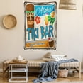 thumbnail image 2 of Tiki Bar Tapestry, Rusty Vintage Sign Aloha Exotic Cocktails and Coconut Drink Antique Nostalgic, Wall Hanging for Bedroom Living Room Dorm Decor, 60W X 80L Inches, Multicolor, by Ambesonne, 2 of 5
