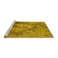 thumbnail image 2 of Ahgly Company Machine Washable Indoor Square Oriental Yellow Industrial Area Rugs, 7' Square, 2 of 4