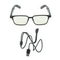 thumbnail image 2 of Gafas Inteligentes Unisex, BT 5.3 IP5 Resistente Al Agua Control Por Voz Gafas De Sol Inteligentes Con Doble Altavoz Para Negocios Conducción Deportes Al, 2 of 7