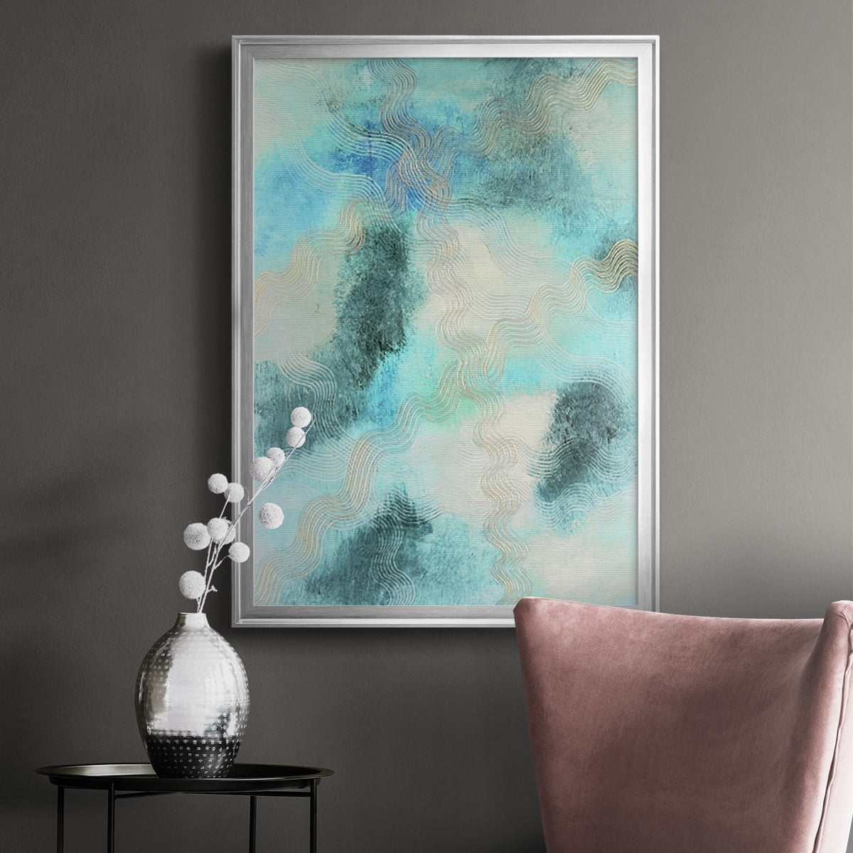 Blue Shift II Premium Framed Print, in Gold, Black, or Silver - Ready to Hang