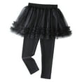thumbnail image 5 of Gyratedream Kids Girls Footless Leggings With Ruffle Tulle Tutu Skirts Pants Little Girls Leggings Stretchy Trousers For Girls 3-12 Years, 5 of 5