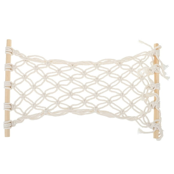 White Cotton Fruit Hammock for Kitchen Use Handwoven Macrame Storage Solution 1Pc