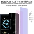 thumbnail image 5 of Koolatron 18 Bottle Dual Zone Wine Cooler Freestanding Wine Fridge Black, 5 of 8