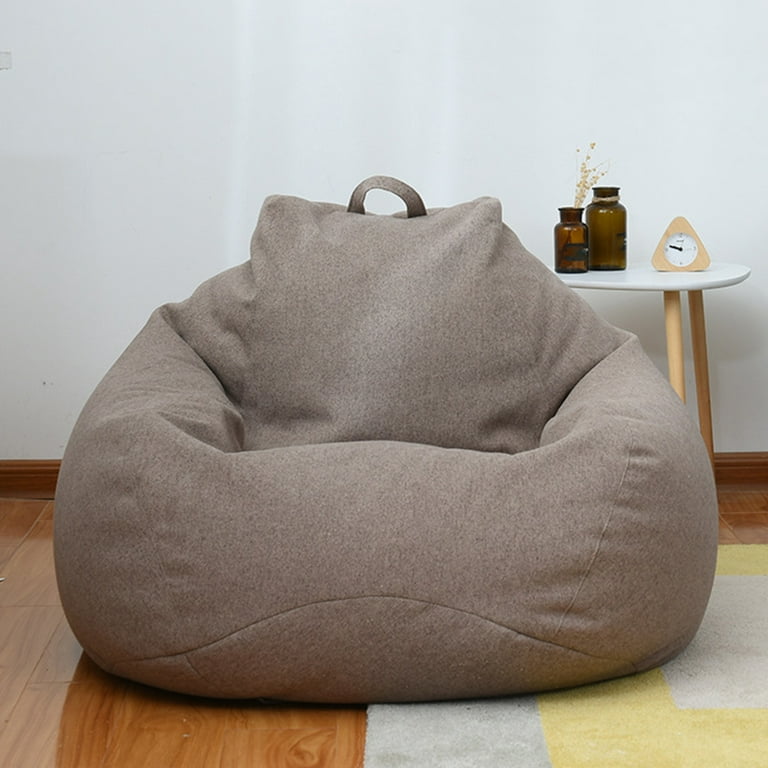 Outdoor Chair Lazy Sofa Bean Bag With Filler Kids Adults Bean Bag Sofa  Fluffy Indoor Gray Human Larger Zitzak Sofas Living Room