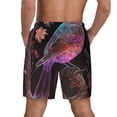 thumbnail image 2 of Lsque Mens Swim Trunks Bird4 Pattern - Bathing Suit Compression Liner - Beach Swim Shorts Swimwear - (S-3XL) - Stretch Quick Dry -, 2 of 9