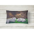 thumbnail image 2 of Carolines Treasures PPP3276PW1216 Westie A Winters Night Canvas Fabric Decorative Pillow  12H x16W multicolor, 2 of 3