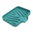 thumbnail image 4 of Jabonera de viaje de silicona con drenaje automático, decorativa. Verde, 4 of 9