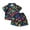 0-Black&516, variant on Tiijoy Toddler Boys Summer Outfits Beach Short Sleeve Button Shirt Shorts Set, Sizes 2-3