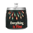thumbnail image 7 of Yayeee Ashtray with Lid for Cigarette Smokeless Stainless Steel Home Ash Holder, Black Christmas Light, 7 of 7