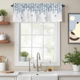 thumbnail image 2 of Spring Leaves Birds Valance Curtain Watercolor Leaf Animal Window Valances Rod Pocket Short Curtains Window Treatments for Kitchen Bedroom Bathroom Laundry 42" x 18", 2 of 9