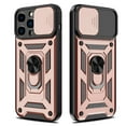 thumbnail image 4 of Elegant Choise for iPhone 14 Case with Ring Stand Slide Camera Lens Protective Phone Cover, Rose Gold, 4 of 5