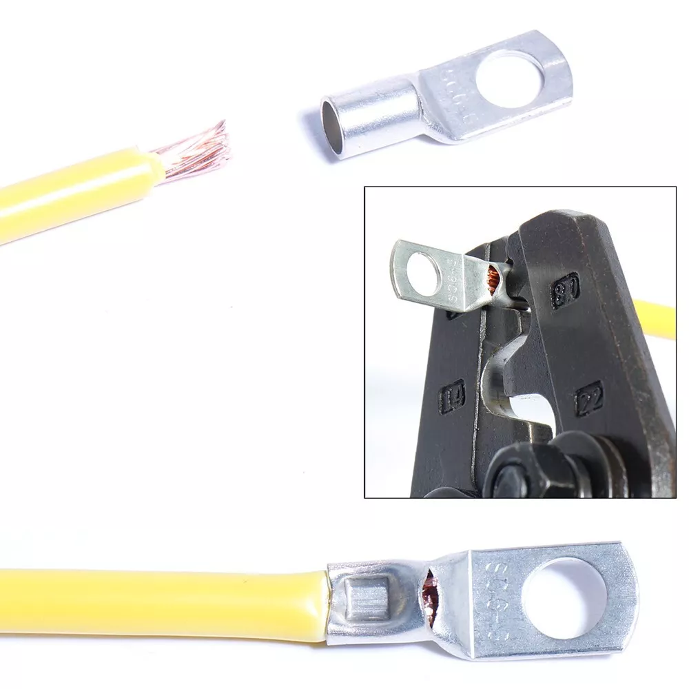 240 piece cable lug battery copper ring crimping terminal wire connector-