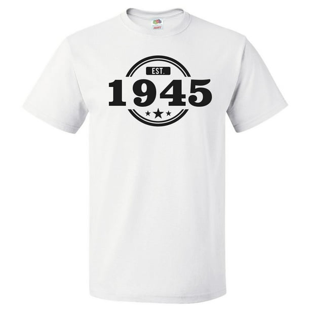 ShirtScope - 76th Birthday Gift For 76 Year Old Established 1945 T ...