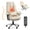 Beige, variant on Massage & Heated Office Chair with Foot Rest, Ergonomic Executive Office Chair with Reclining Backrest, Adjustable Arms and Lumbar Support, High Back Leather Desk Chairs for Home Office, Beige