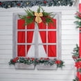 thumbnail image 4 of Décoration Artificielle de Noël de Swag d'Aiguilles de Pin d'Hiver avec l'Arc et les Baies Rouges Swag de Noël pour le Décor de Linteau de Porte de Mur, 4 of 7