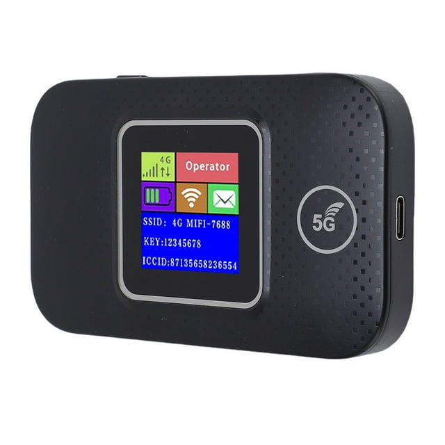 Mobile WiFi Hotspot, WPA WPA2 Encryption 4G LTE Mobile WiFi Hotspot 3000mAh Battery with SIM Card Slot for Travel