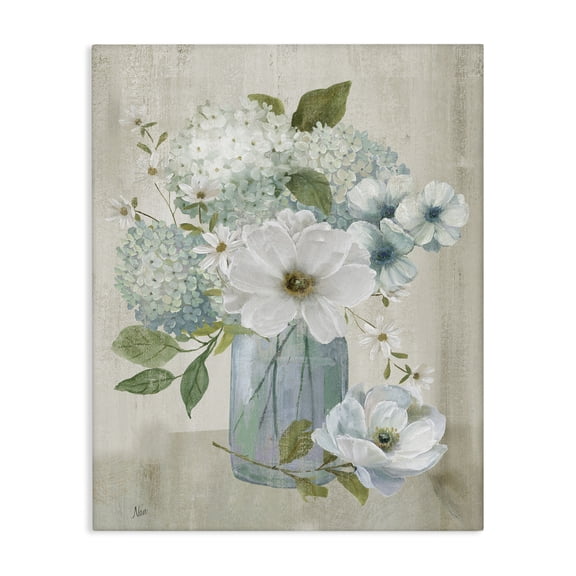 Stupell Industries French Country Hydrangeas And More Bouquet Canvas Art, 16 x 20, by Nan