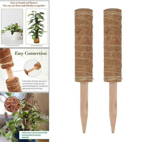 2pcs Pole Plantas En Macetas Extensión Varillas De Soporte De Escalada 40cm CUTICAT Plantas trepadoras