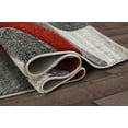 thumbnail image 5 of HR Swirls Thick Soft Plush 3D Textured Rug 5' x 7' Area Rugs, Lava and Multicolor, 5 of 7