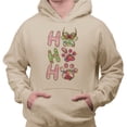 thumbnail image 2 of Puppy Ho Ho Ho Hoodie Sweatshirt Unisex 3X-Large Sand, 2 of 5
