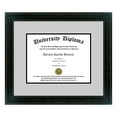 Personalized Double Diploma Frame with Double Matting for 8.5" x 11