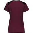 thumbnail image 5 of Holloway 223701.388.3XL Ladies Momentum Team T-Shirt, Maroon & Black - 3XL, 5 of 5