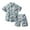 Green, variant on Sunnyoo Toddler Boys Outfits Tropical Print Short Sleeve Beach Shirt and Shorts Set,2Pcs