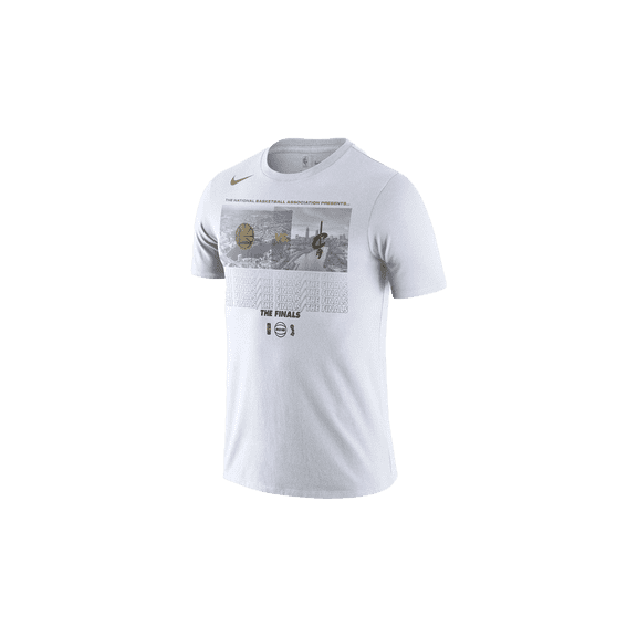 NIKE WOMENS NBA GSW vs. Clev Cavaliers 2018 NBA Finals Bound Dueling Team Matchup T-Shirt Womens "White" GSW CLEV FINALS2018 GSW CLEV FINALS2018 from Stadium Goods