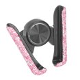 thumbnail image 4 of Bling Car Phone Holder, Gorgeous Adjustable Auto Cell Phone Mount Anti Scratch  For Women For Automobile Decoration For Girls White,Pink, 4 of 8