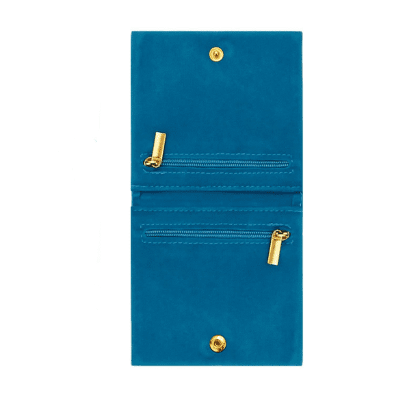 Luxury Double Layer Velvet Jewelry Bag Ring Necklace Earrings Bracelet Storage Bag Snap Gift Packaging Bags for Women Girls