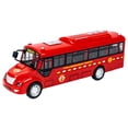 thumbnail image 2 of Siruishop Jouet d'Autobus Échelle 1/12 Éducatif Créatif Modèle d'Autobus pour Fête Fêtes d'Anniversaire Rouge, 2 of 8