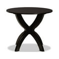 thumbnail image 2 of Tilde Modern and Contemporary Dark Brown Finished 35-Inch-Wide Round Wood Dining Table, 2 of 5