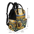 thumbnail image 2 of Daiia Starry Sky Moon Sunflower Large Capacity Baby Bag Waterproof Stylish Diaper Bag Mummy Backpack Adjustable Straps Diaper BagBaby Essentials Bag, 2 of 6