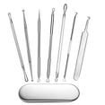 thumbnail image 2 of Juego de removedores de espinillas para acné facial de acero inoxidable, 7 piezas, 2 of 4