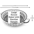thumbnail image 2 of Polish Pottery Baker for Cooking - Round with Handles - Large - Maraschino, 2 of 4