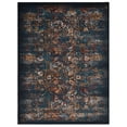 thumbnail image 7 of RUGSOTIC CARPETS MACHINE MADE HEATSET POLYPROPYLENE AREA RUGS - 6'7''x9', Rectangle, Blue, Classic Oriental Traditional , High Pile Machine Made Area Rugs for Living Room, Bed Room (M00053), 7 of 7