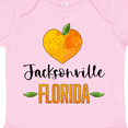 thumbnail image 4 of Inktastic Jacksonville Florida Orange in Heart Boys or Girls Baby Bodysuit, 4 of 5