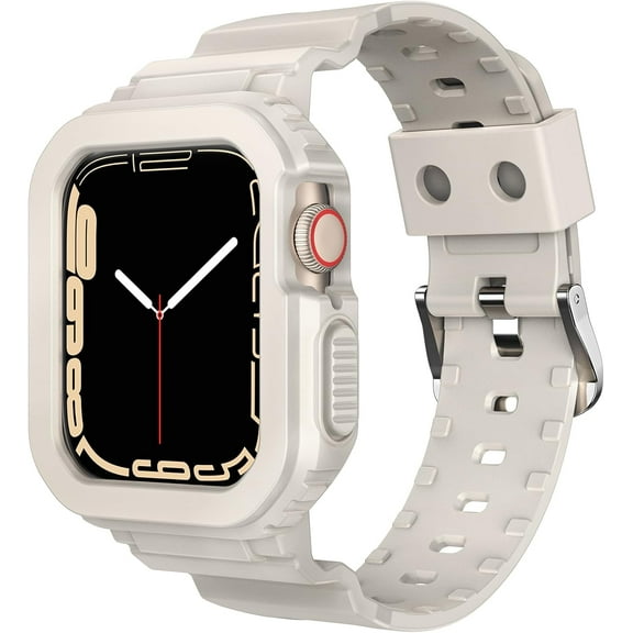 PINHEN for Apple Watch Band 38mm 40mm 41mm 42mm 44mm 45mm 49mm for Women Men, Cute Soft Sport Strap with Bumper Case, Cool Wristband Accessories for iWatch Ultra SE2 Series 9 8 7 SE 6 5 4 3 2 1