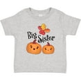 thumbnail image 3 of Inktastic Big Sister Pumpkins with Fall Leaves Girls Baby T-Shirt, 3 of 5