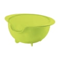 thumbnail image 1 of Guzzini Italian Made  Kitchen Active Design easy pouring colander 29.5x25.5xh12.5cm, apple green, 1 of 2