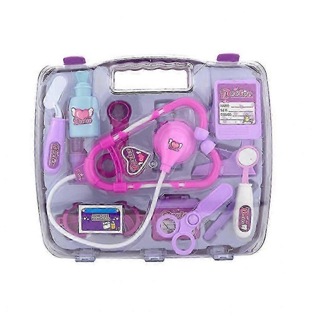 15pcs Pretend Play Dress-Up Children Doctor Toy Set Medical Stethoscope Medicine Chest Toddler Kids Gift Portable Roleplay