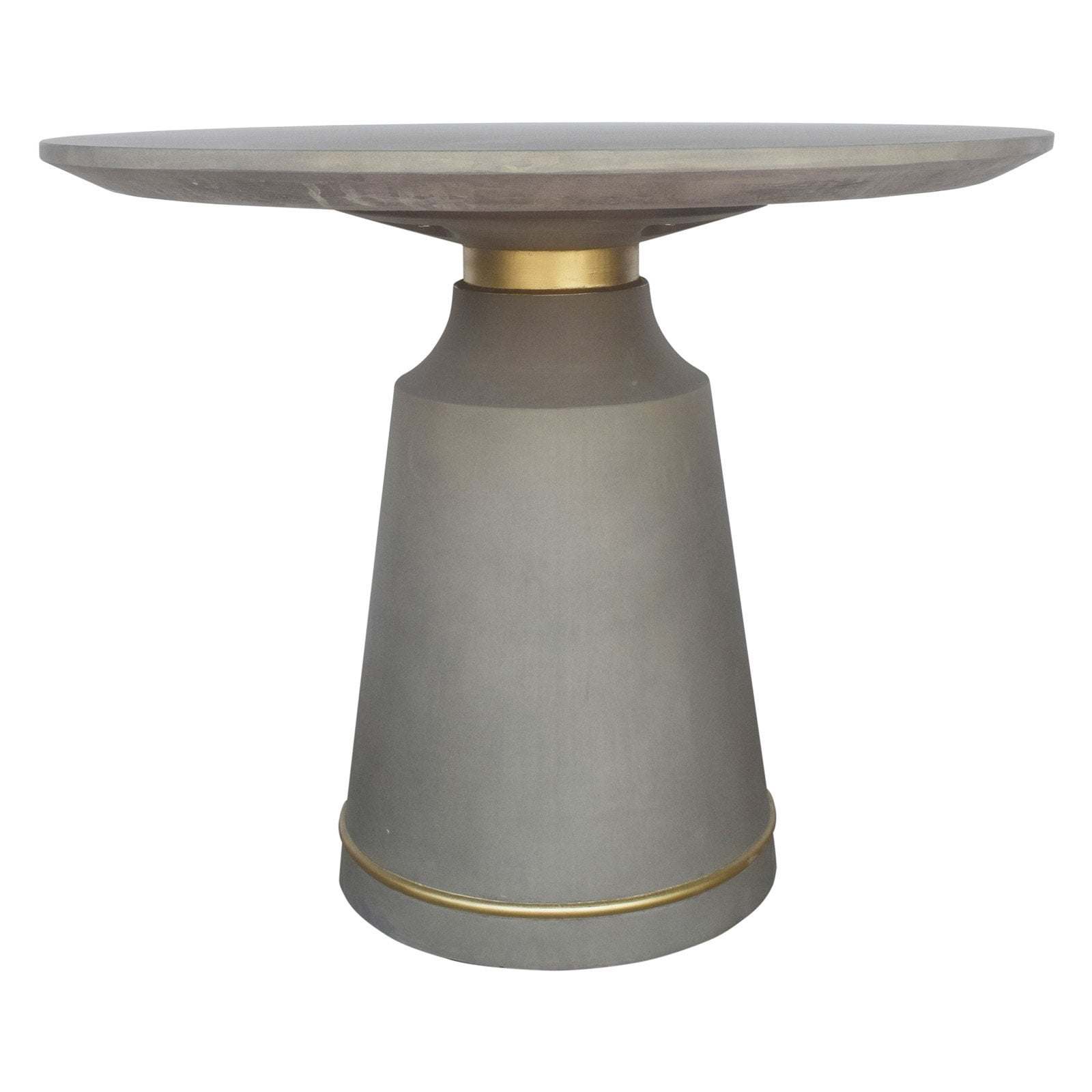 Dumbo Table TOV Furniture Dumbo Round Concrete Dining Table - Walmart.com