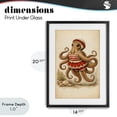 thumbnail image 4 of Stupell Industries Eclectic Octopus of Maritime Bathing Society Black Framed Print Under Glass, 14 x 20, by Grotto Studios, 4 of 8
