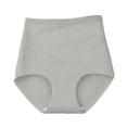thumbnail image 2 of Seamless Women Underwear JIANLAI Tummy Control Underwear Seamless High Waisted Panties No Show Stretch Full Coverage Tagless Briefs Gray, 2 of 7