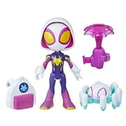 Spidey & His Amazing Friends Web-Spinner Ghost-Spider Gwen: Web-Spinning Action Figure, Marvel Toy for Kids 3+