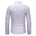 thumbnail image 3 of Men Shirt Long Sleeve Trend Classic Loose Plus Size Mens Summer Clothing,White,M, 3 of 3