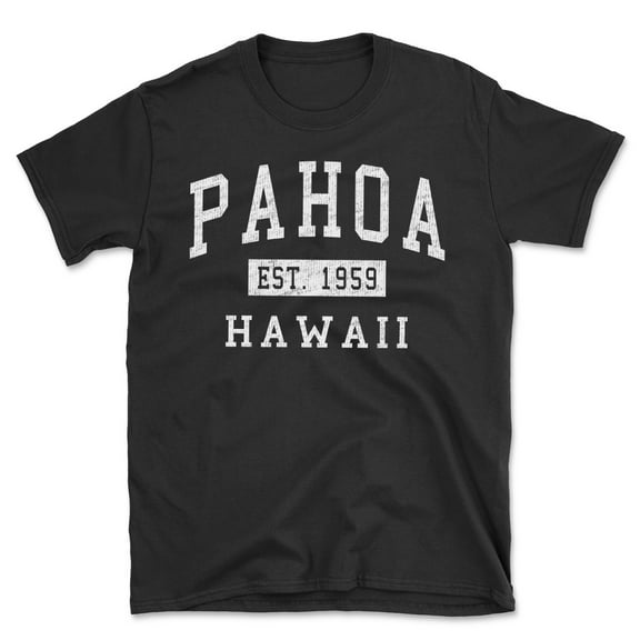 Pahoa Hawaii Classic Established Men's Cotton T-Shirt