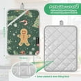 thumbnail image 6 of Yayeee Pot Holders Kitchen Heat Resistant with Pocket 7"x9.8" Cotton Oven Cooking Hot Pads, Christmas Gingerbread, 6 of 7